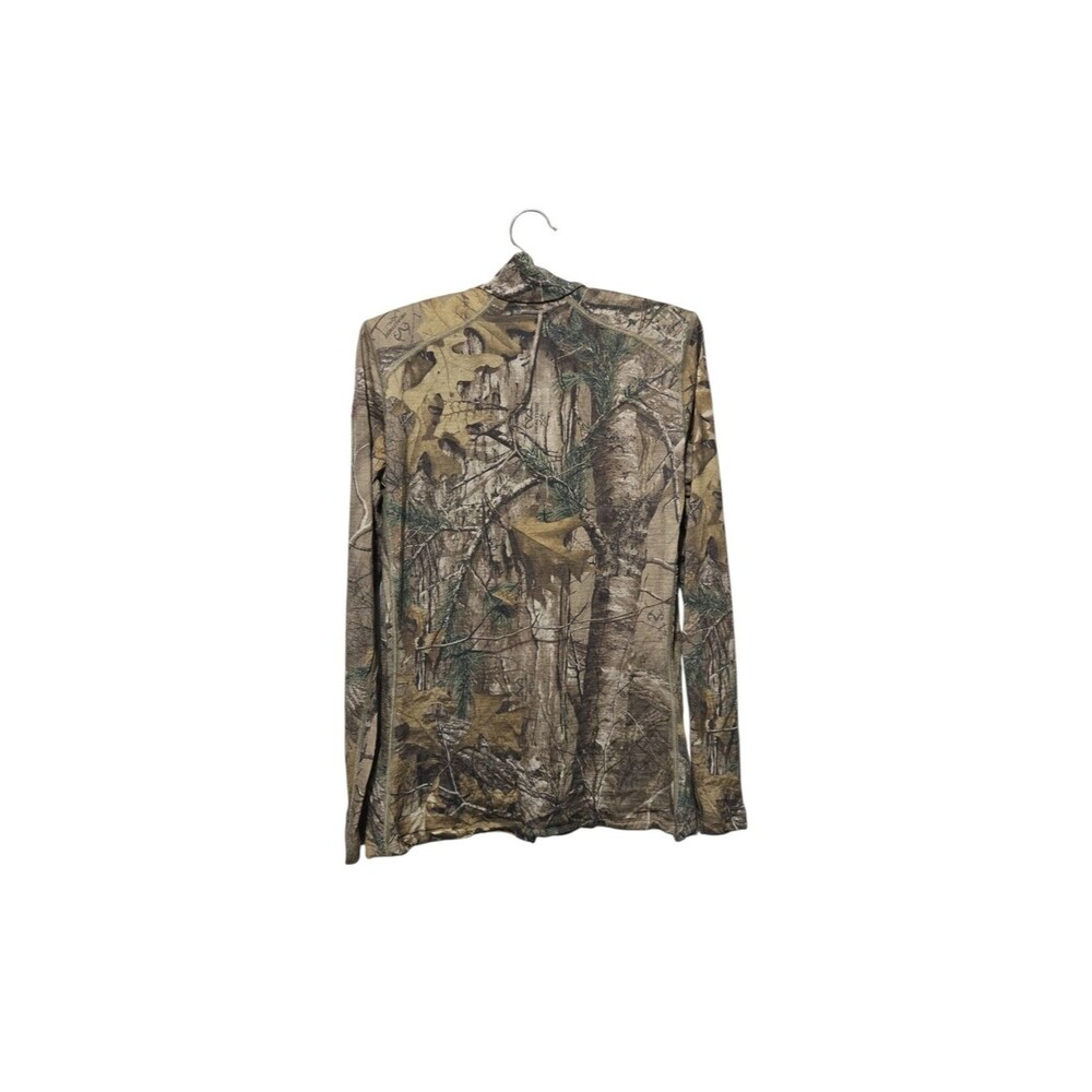 Icebreaker Merino Bodyfit 200 1/4 Zip Long Sleeve RealTree Xtra Women's Large - Picture 4 of 4